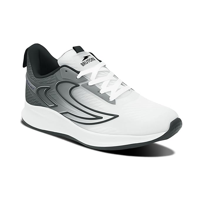 BRUTON EVA Lite Sport Shoes Running Shoes for Men- White - Image 2